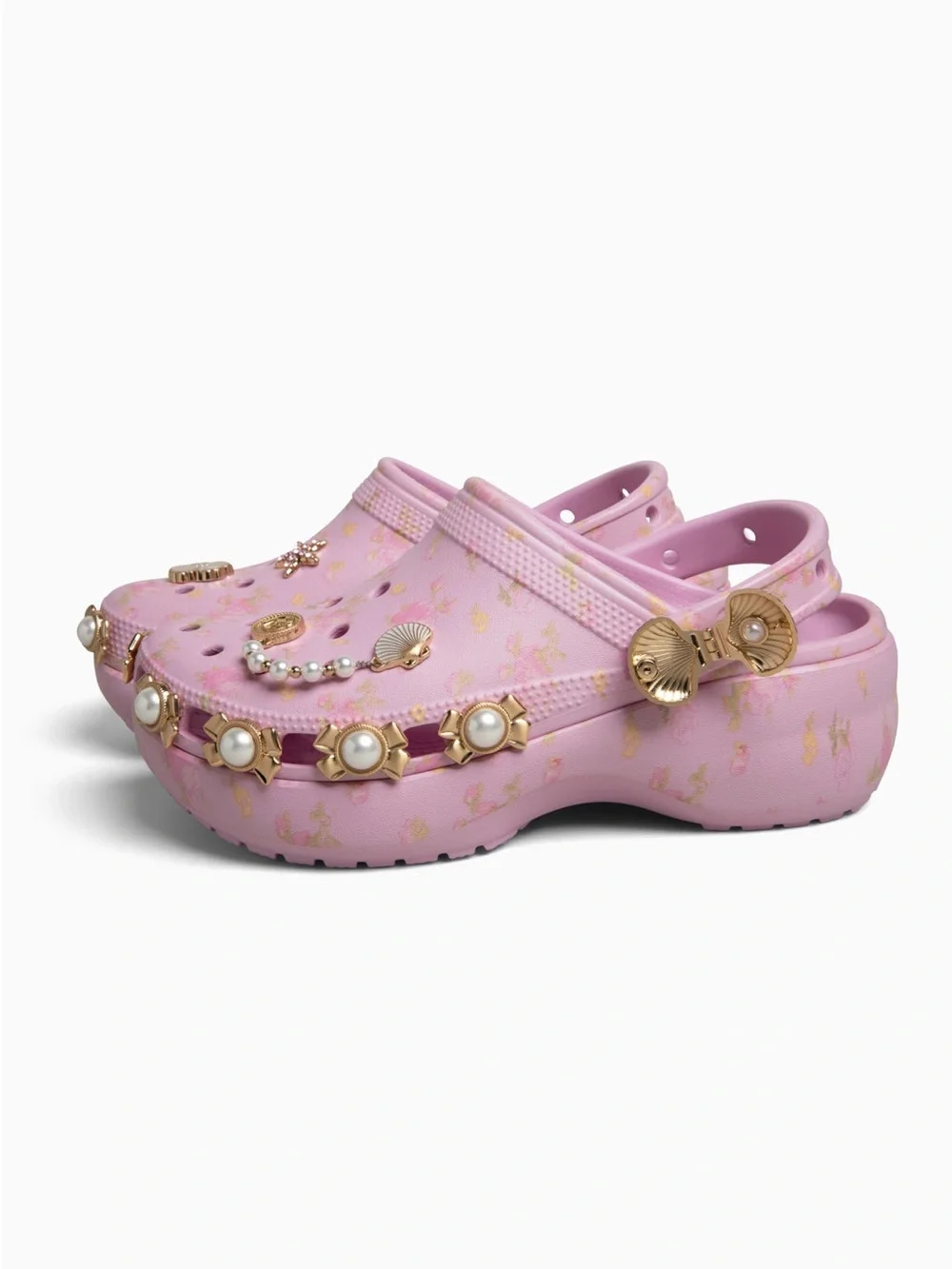 NWT- Crocs x Loveshackfancy- Classic Platform clog - Picture 3 of 8